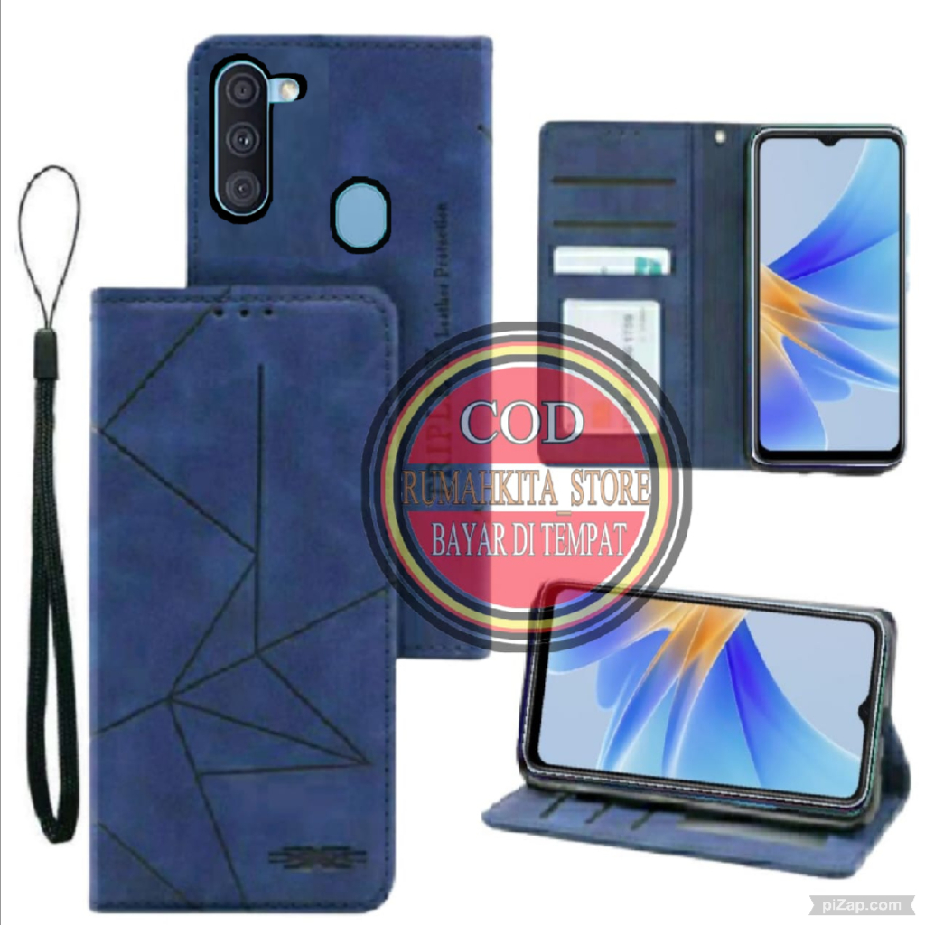 CASE HP SAMSUNG A11 / M11 MOTIF MAXNET CASE KULIT- CASING DOMPET-FLIP COVER LEATHER-SARUNG HP