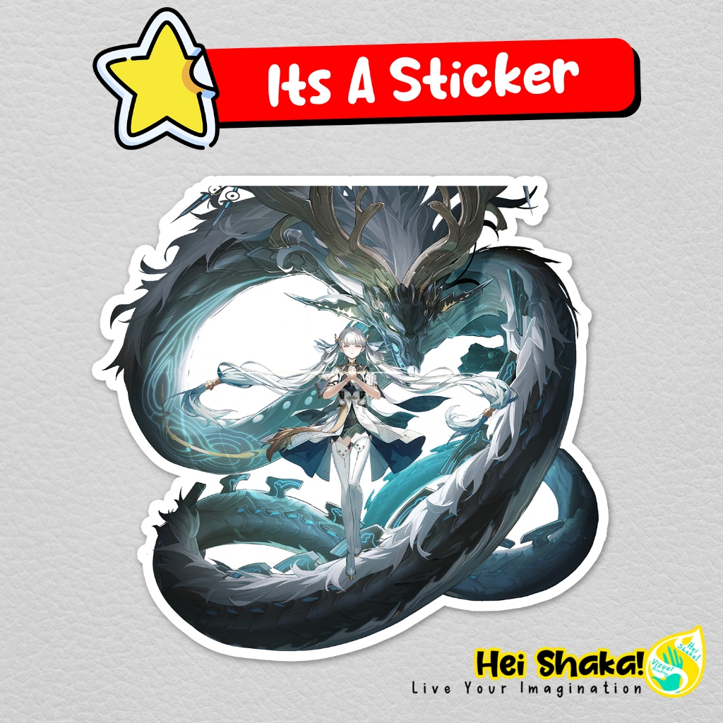 

Stiker Wuthering Waves Jinhsi Sticker Gaming Game Vinyl Anti Air