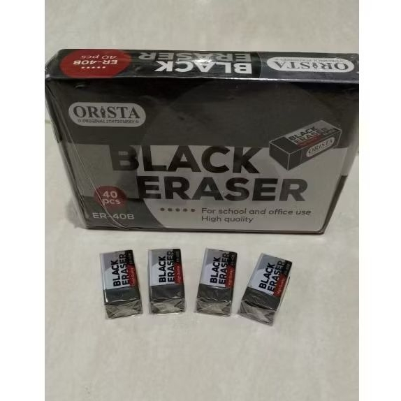 

Penghapus Murah kecil hitam 1 pak isi 40