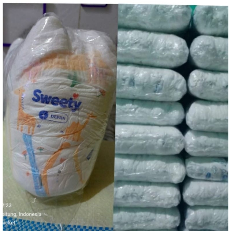 POPOK BAYI/PEMPERS SWEETY/HUGGIES PANTS SIZE L REPACK/CURAH ISI 25pcs/bal