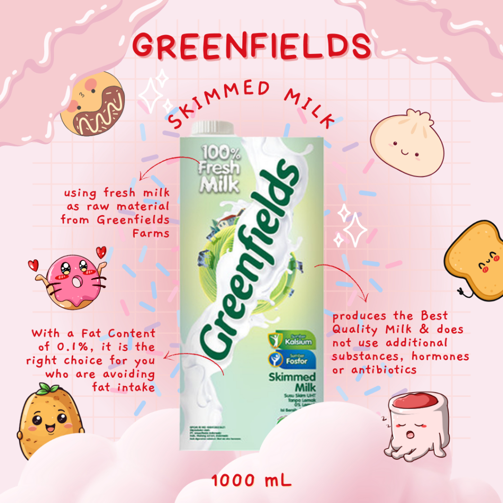 

Greenfields Susu UHT Skimmed 1 L