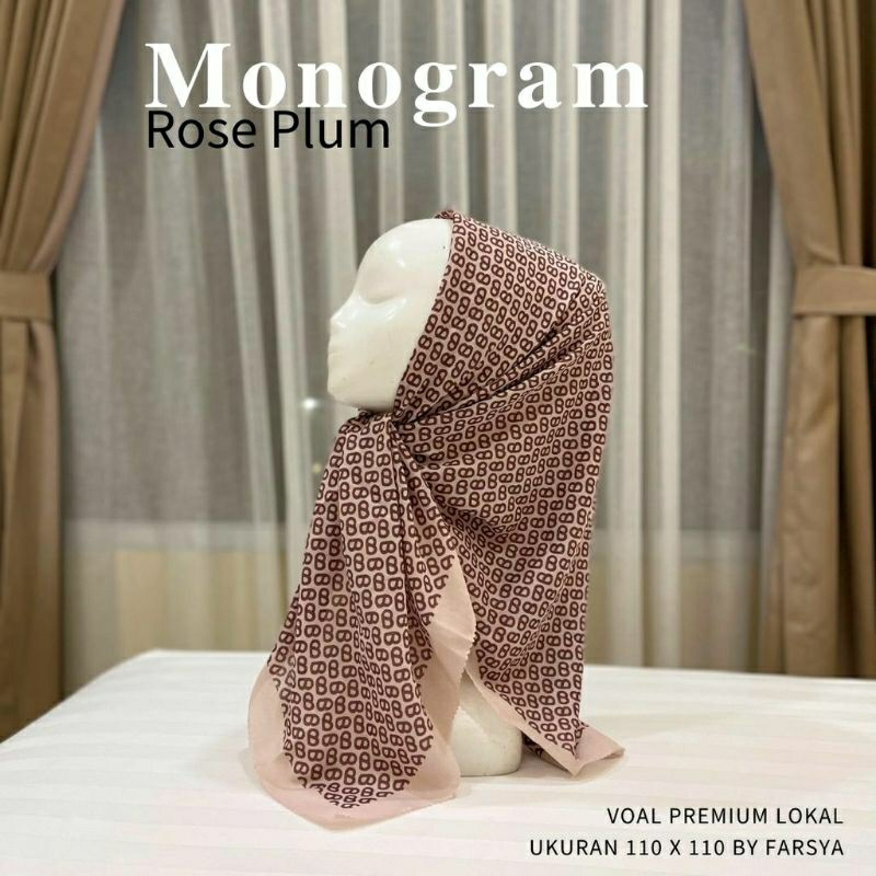 Scarf / hijab / voal / hijab voal / kerudung / segi empat / pashmina / voal motif / hijab instan / h