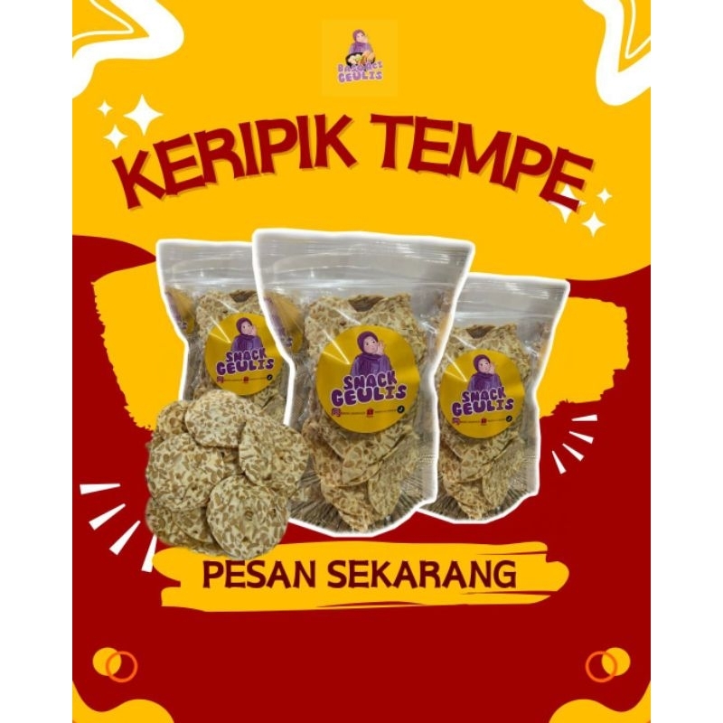 

Kripik Tempe, 100g enak renyah ,gurih