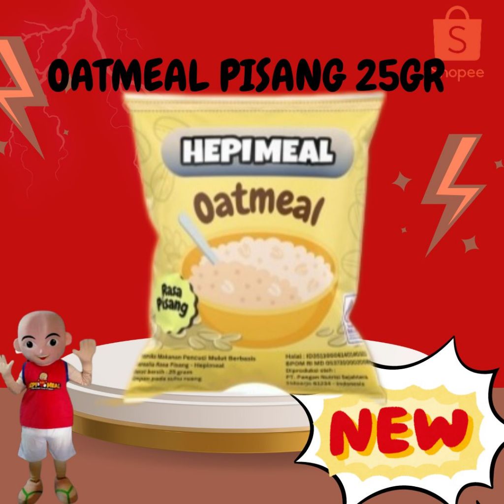 

OATMEAL PISANG KEMASAN 25GR HEPIMEAL