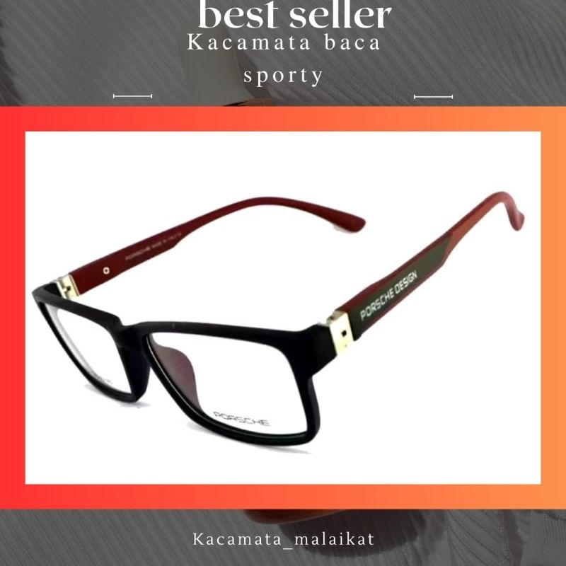 FRAME KACAMATA OPTIK  ELASTIS BAHAN LENTUR 9832