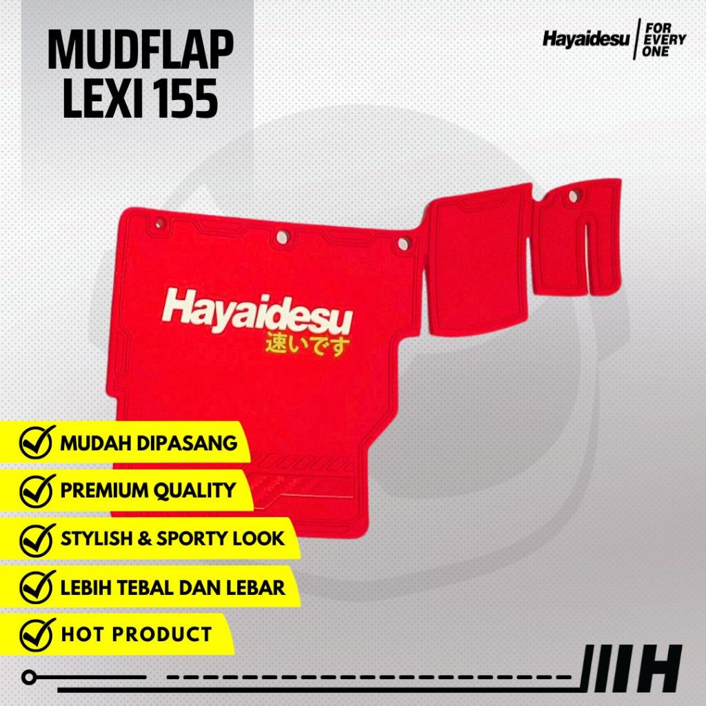 Hayaidesu MUDFLAP LEXI 155 LX Penahan Lumpur
