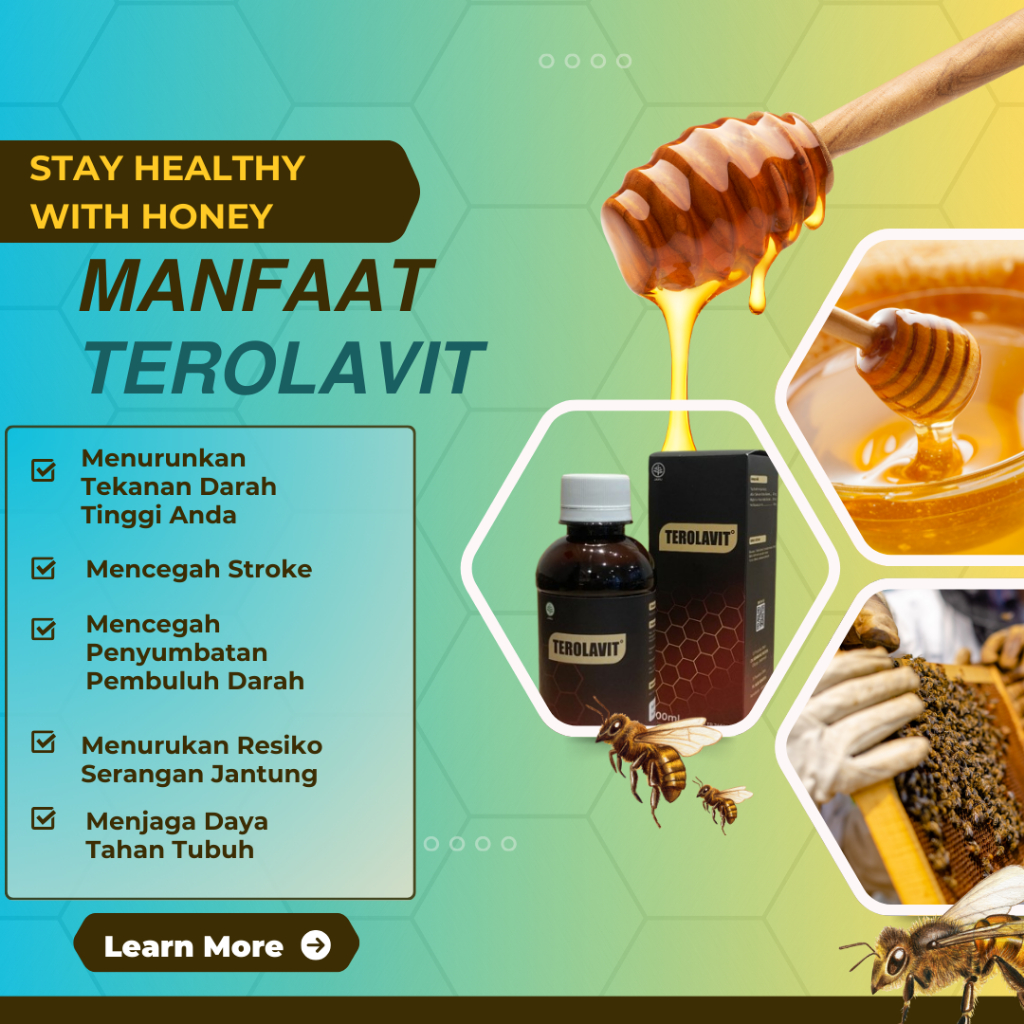 

[COD] Madu TEROLAVIT isi 200ml | 100% Original