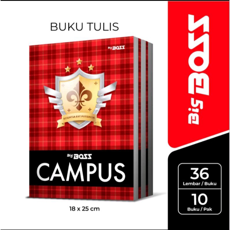 

BUKU TULIS SIDU BIGBOSS CAMPUS 36 LEMBAR [ PACK 10 PCS ]