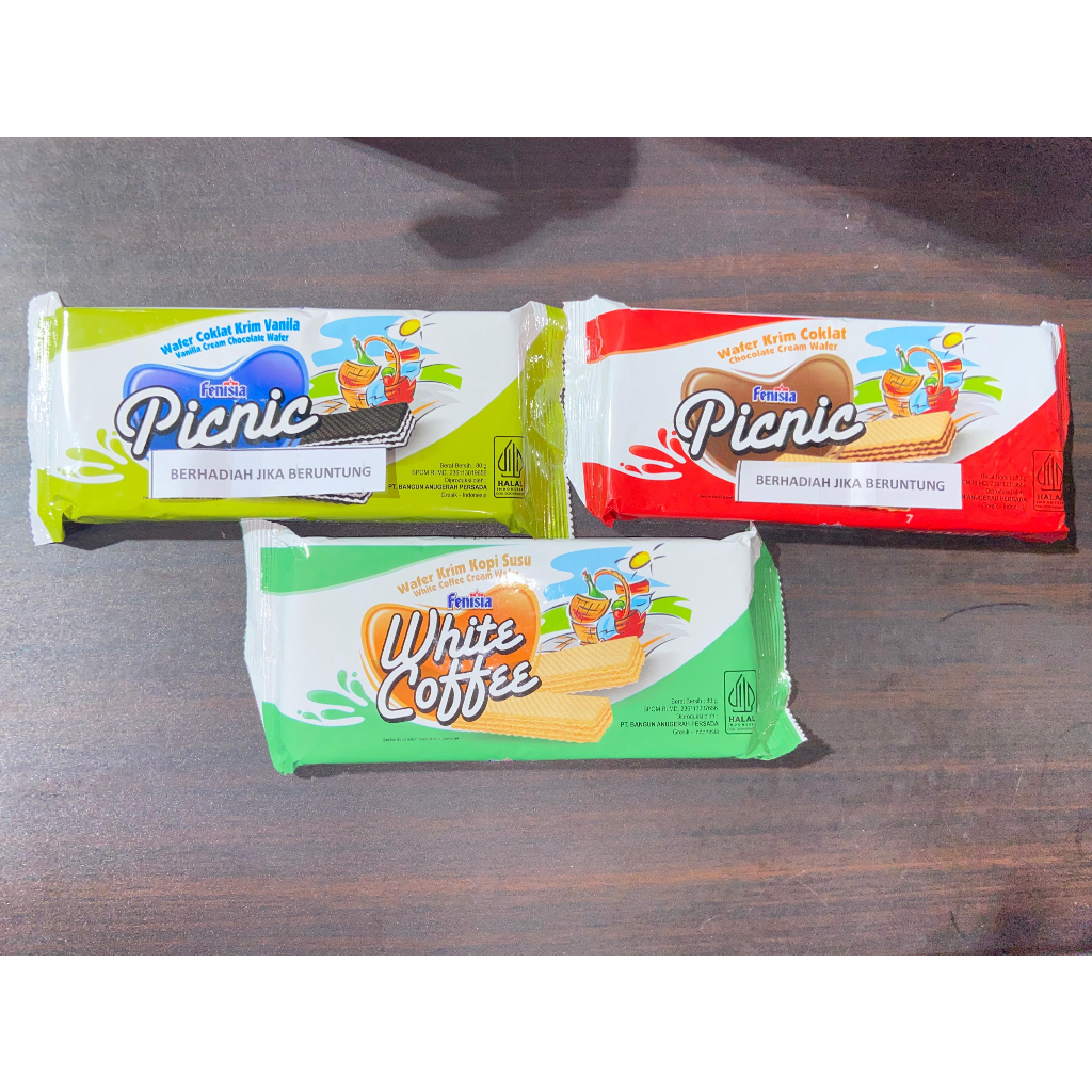 

FENISIA PICNIC WAFER CREAM 80 GR - Tersedia 3 Varian Rasa