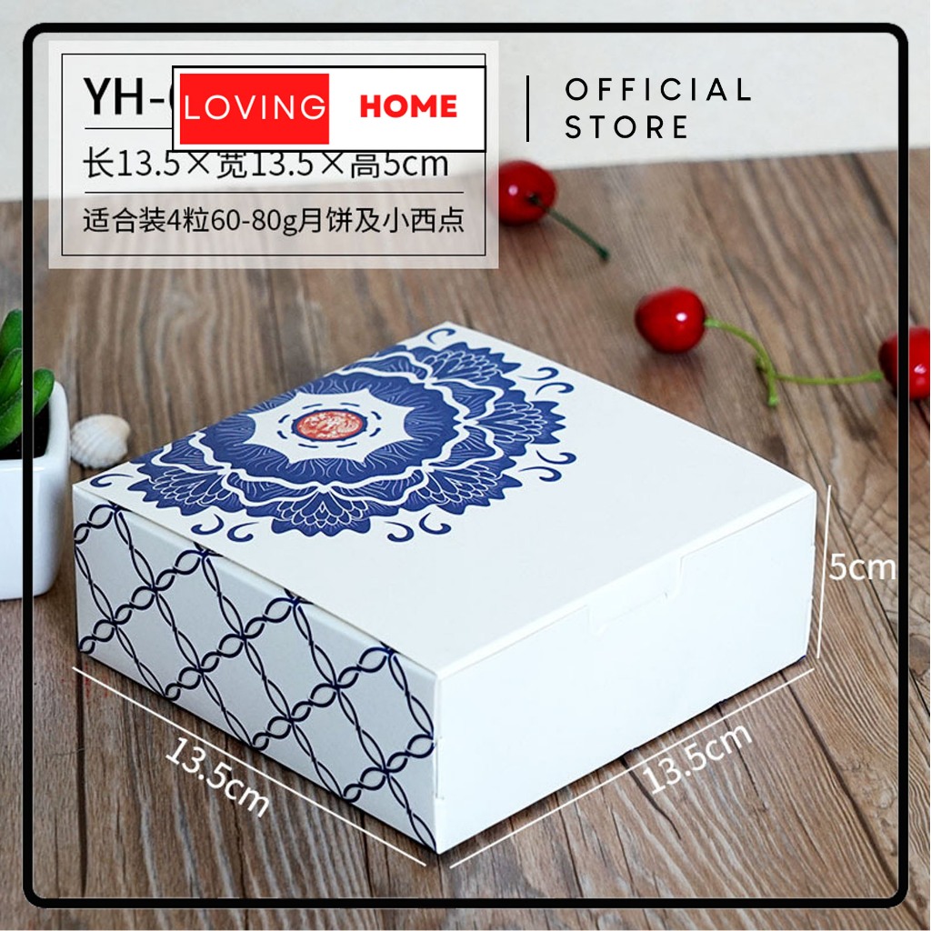

LOVING HOME - box kue coklat kotak bungkus makanan dus kertas roti cake cookies cake