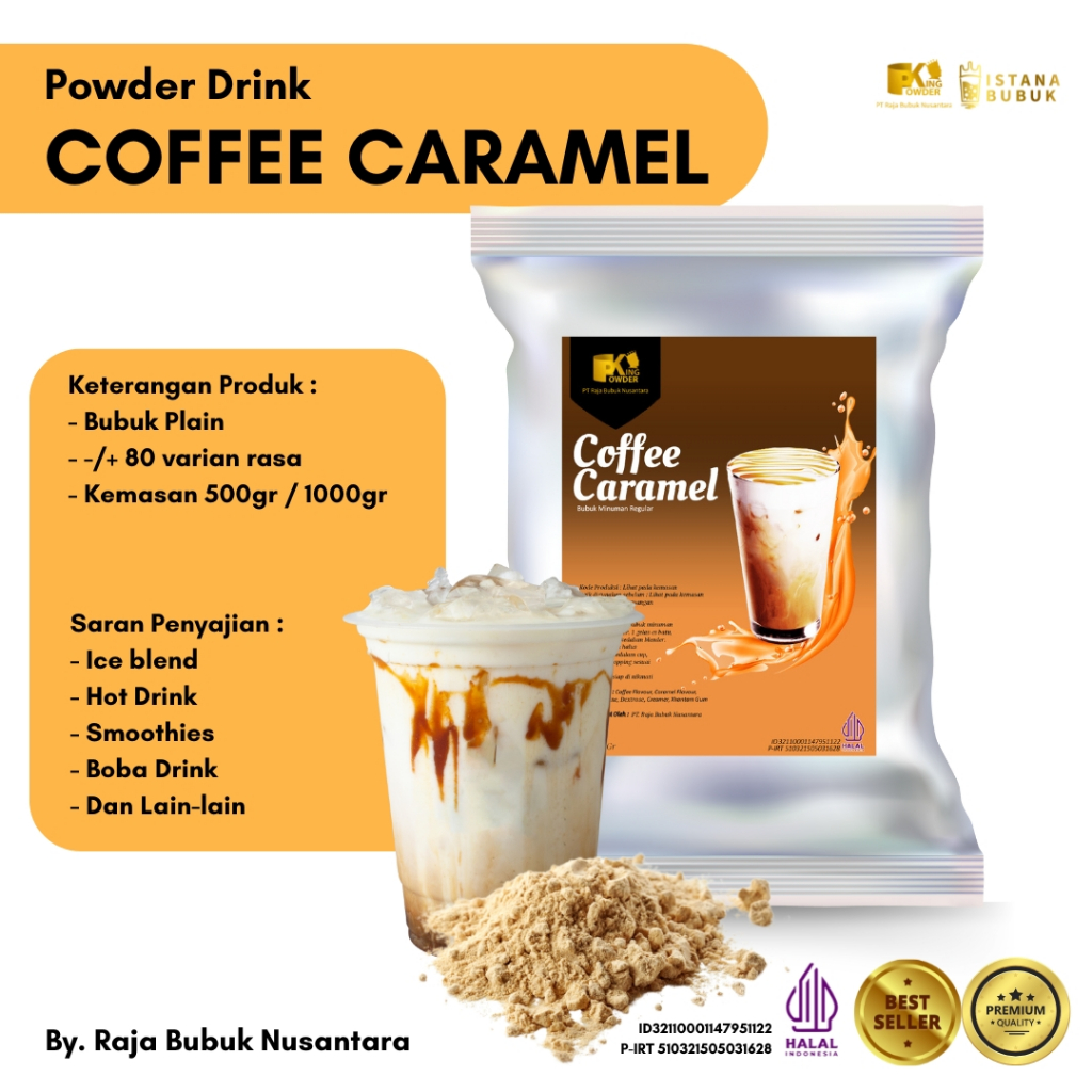 

Bubuk Minuman Coffe Caramel Bubuk Minuman Kopi Karamel Bubuk Minuman rasa Coffe Caramel