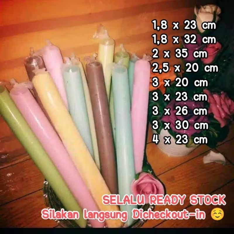 1 kg Plastik Es pensil spidol Mambo ukuran 1,8x23 cm / 1,8x32 cm / 2x35 cm / 2,5x20 cm / 3x20 cm / 3