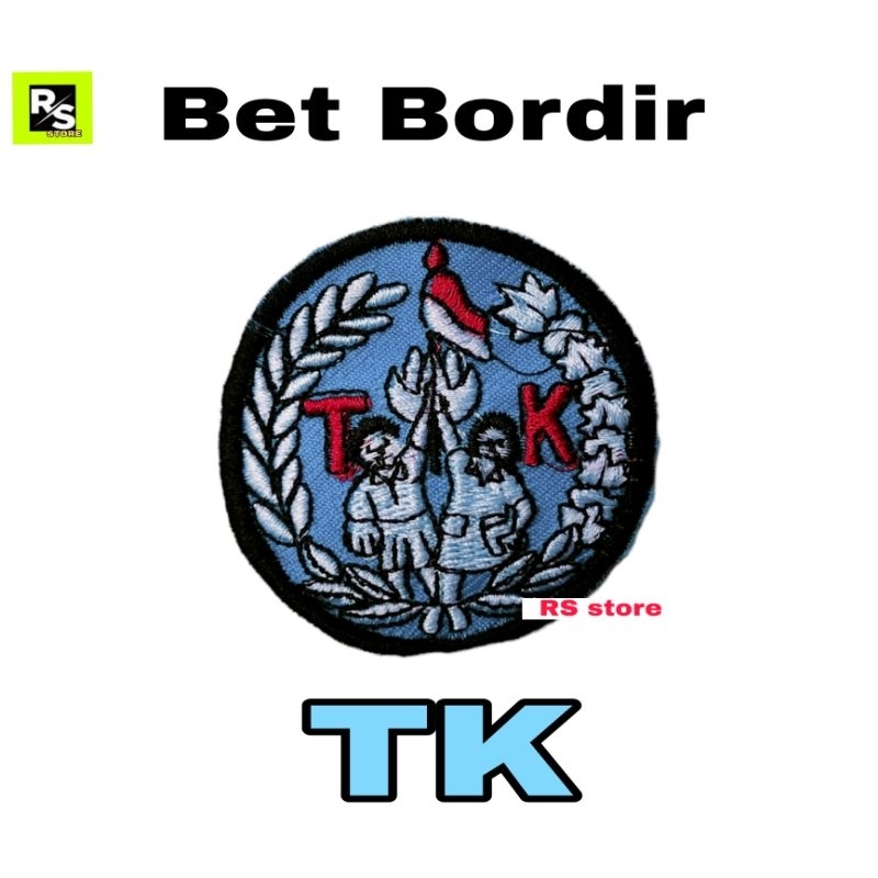 Badge Bet Bordir Anak TK PAUD Bet sekolah
