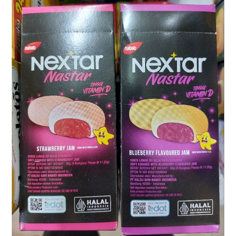 

KZ - nabati nextar nastar strawberry & blueberry isi 8pcs x 11g