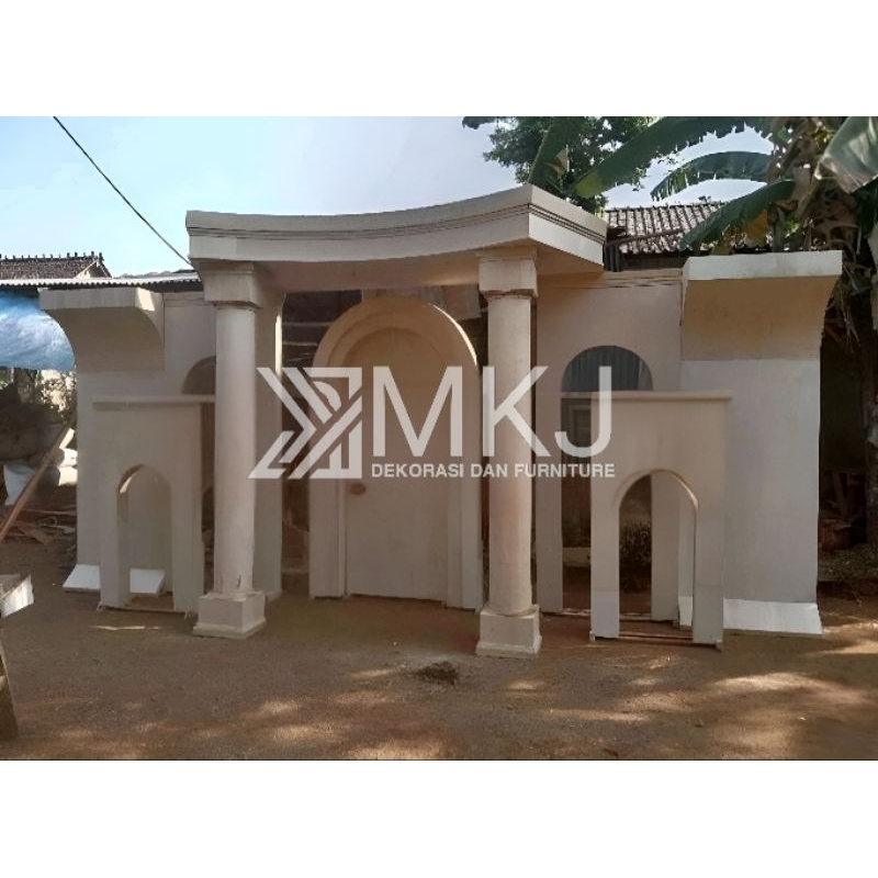 backdrop pernikahan triplek/pelaminan backdrop triplek terbaru/backdrop kekinian mewah/dekorasi wedd