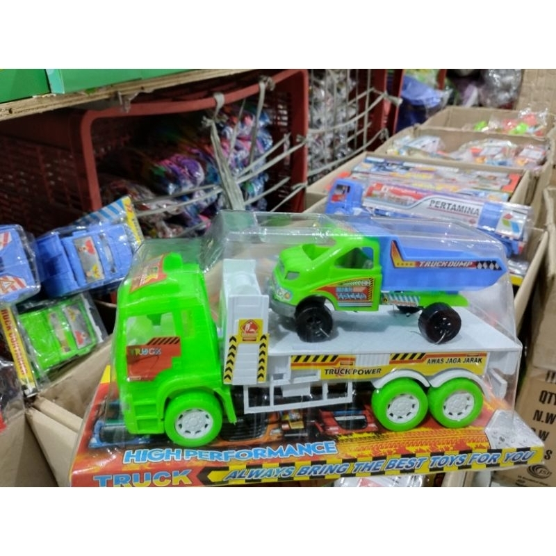 Mainan mobil truk volvo mika pengangkut truk pasir ST 2102