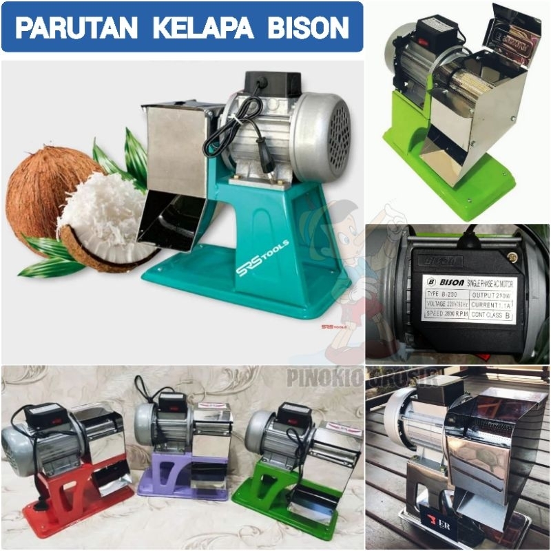 BISON MESIN PARUT LISTRIK / SELEP KELAPA / SELEP UBI UBIAN PARUTAN SERBAGUNA