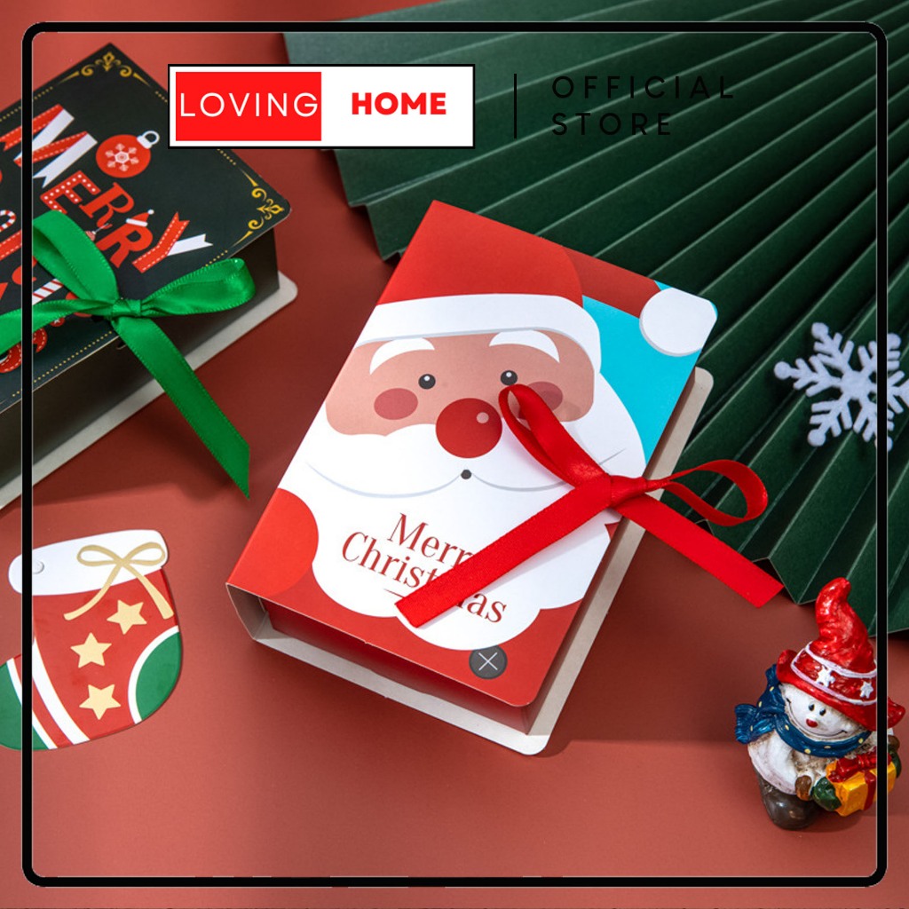 

LOVING HOME - Box Hampers Kotak Pita Natal Christmas Terbaru Model Book