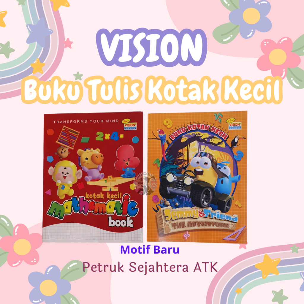 

[PCS] BUKU TULIS KOTAK KECIL VISION 38 LEMBAR KWARTO