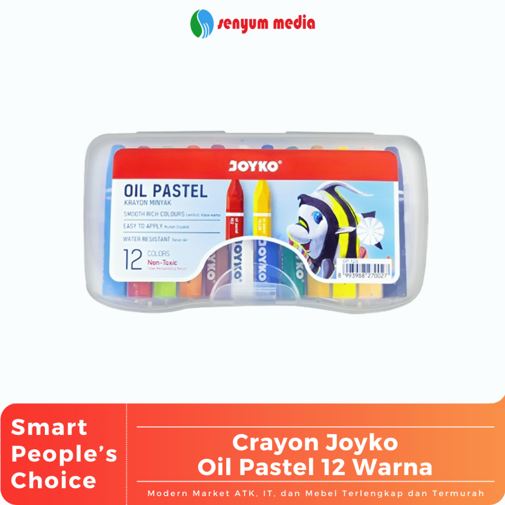 

Crayon Joyko Oil Pastel 12 Warna (1 Pcs) (S:PCS)