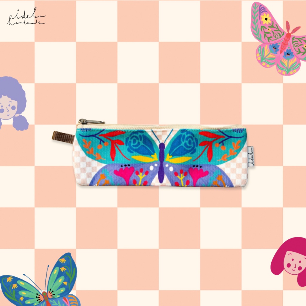 

Butterfly Faces Pencil Case