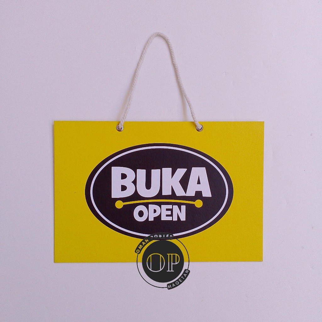 

Hard Poster Tanda Buka - Open - Tanda Tutup - Closed