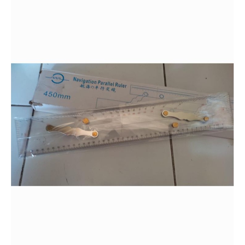 

Penggaris Mistar Navigasi Kapal 450 mm Navigation Parallel Ruler 450mm Alat Ukur Peta Ship