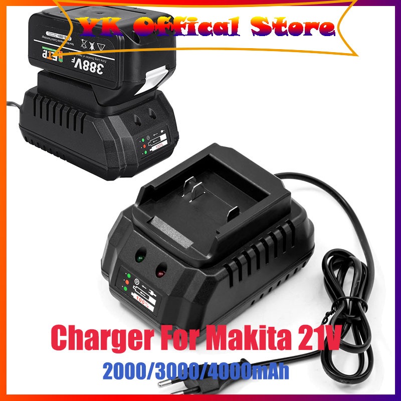 Charger Makita Lithium Bor 21V Charger Adaptor Casan Cas Baterai Cordless Nagawa Bor Impact Wrench K