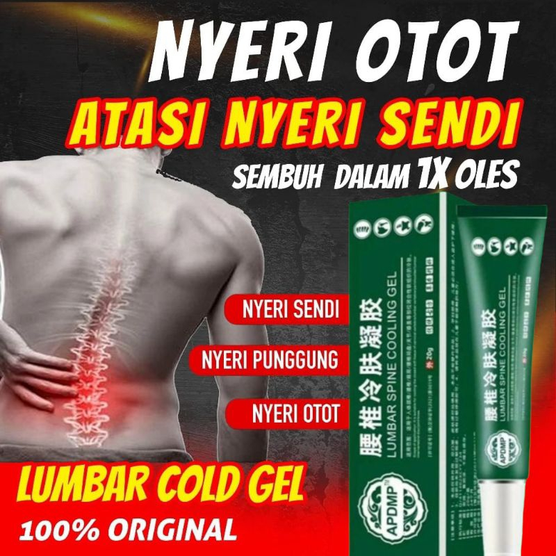 Salep Sakit Punggung Belakang /Cream Krim Lumbar Spine Cooling Gel / Obat Pereda Nyeri Tulang / Krim