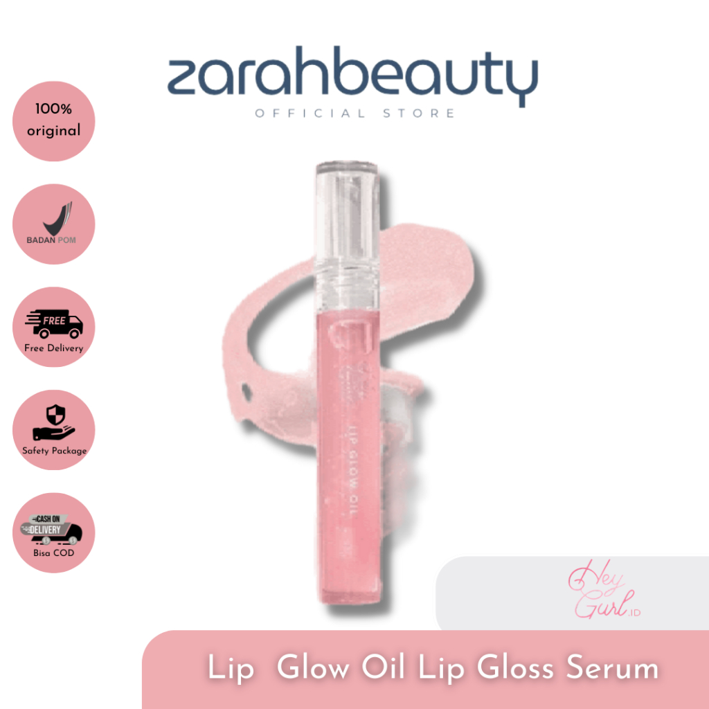 HEYGURL LIPGLOW OIL LIP GLOSS OIL LIP SERUM HEALTHY LIP PELEMBAB BIBIR BY HEYGURL.ID BPOM