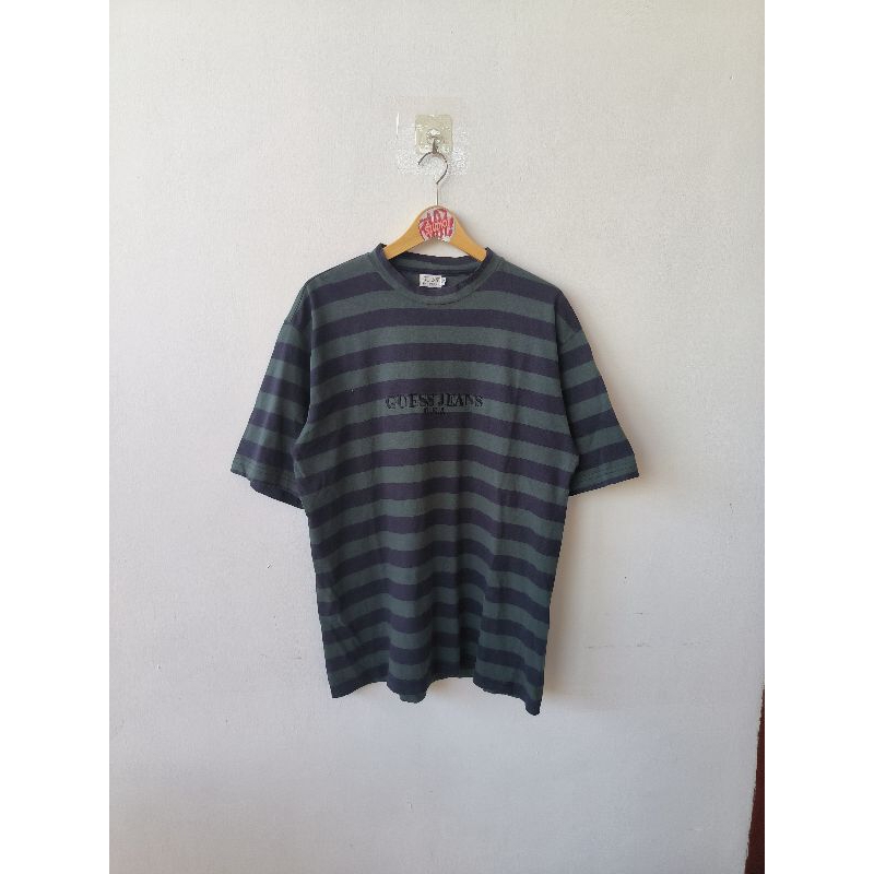 KAOS TSHIRT VTG GUESS STRIPE SALUR