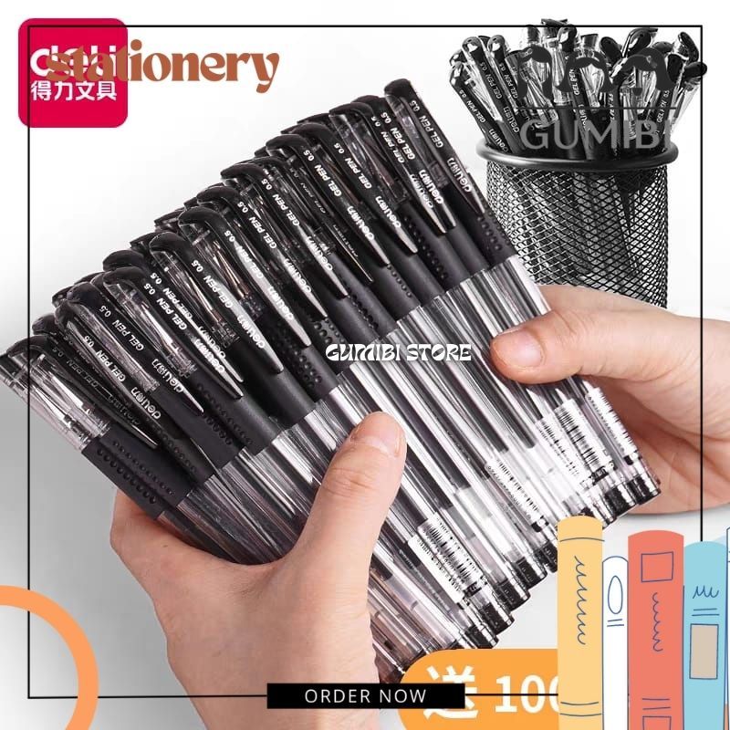 

PULPEN PENA GEL MIMI 0.5MM PULPEN GEL WARNA HITAM HARGA SELUSIN ISI 12 PCS GEL PENA MURAH