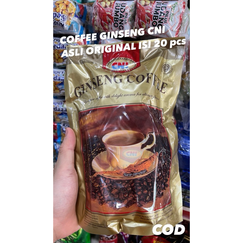 

COFFEE GINSENG CNI ORIGINAL ISI 20 PCS - KOPI CNI - GINSENG CNI