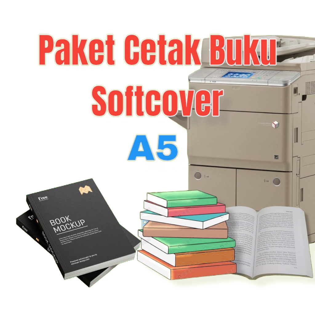 

Paket cetak buku novel kitab Softcover a5