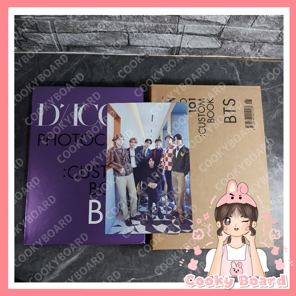[Cooky Board] Binder Dicon BTS 101 Dengan Photocard Sleeves Postcard dan Outbox