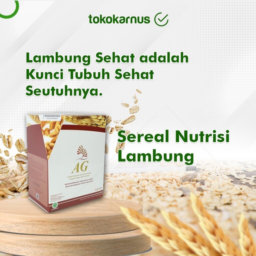 Alga Gold Sereal Isi 20 Saset AG Cereal ( alga gold ) Konsep Karnus, Nutrisi Sel, lambung sehat