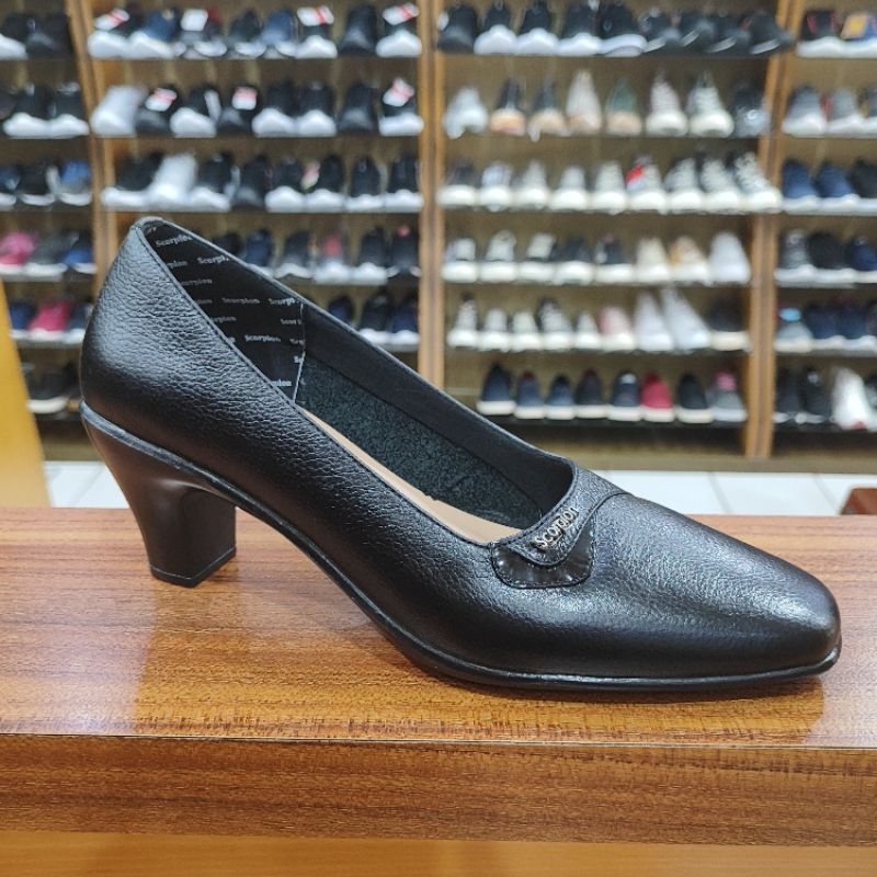 Scorpion 4106 Sepatu Pantofel Kulit Kerja Wanita Terlaris