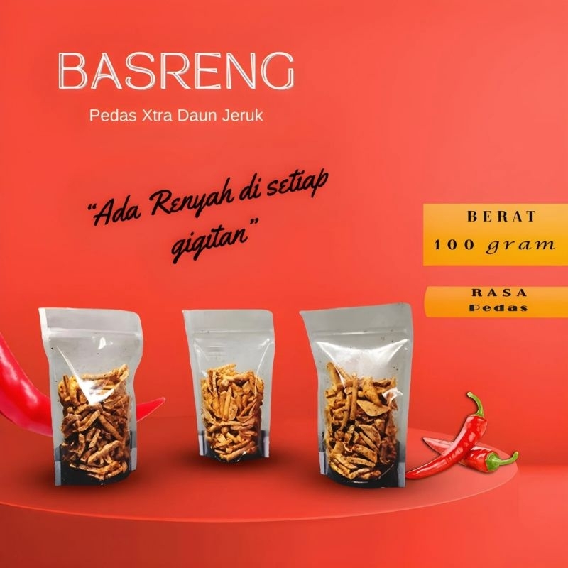 

Basreng Pedas Daun Jeruk 100 Gram | Basreng kriuk Daun Jeruk 100gr | Basreng Pedes Daun Jeruk