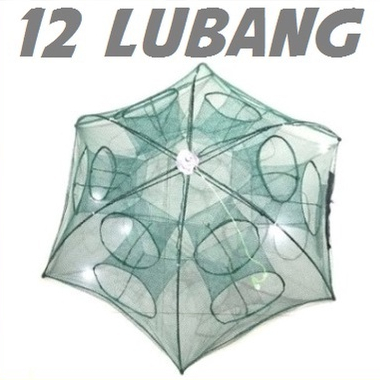 96S PERANGKAP IKAN 12 LUBANG Jaring Udang Belut Kepiting 12 Lubang Lobang Hexagonal