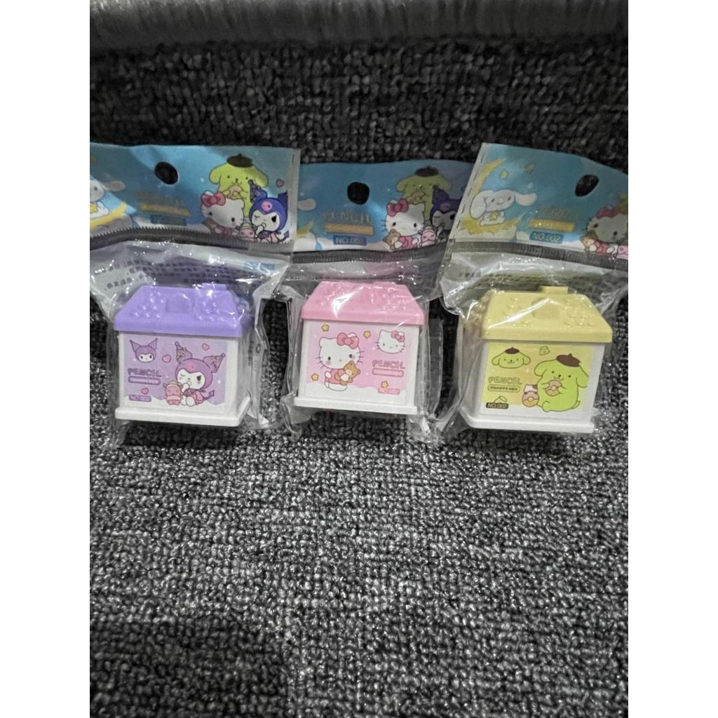 

Rautan rumah Sanrio per pcs / Rautan sanrio bentuk rumah / Serutan sanrio bentuk rumah / Rautan kuromi bentuk rumah per pcs