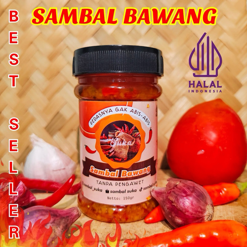 

COD Sambal Bawang Suka 150ML Tanpa Pengawet