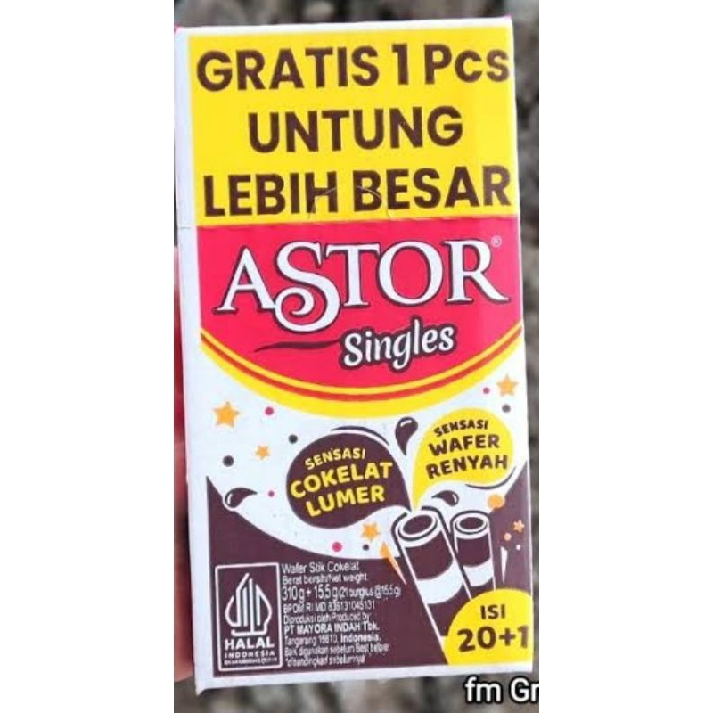 

Astor singles 14 gram 1 Box isi 20 Pcs