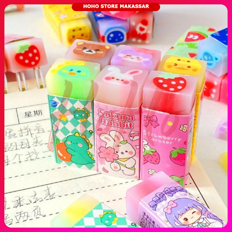 

Penghapus Pensil Motif Karakter Lucu Cute Eraser Pencil - ERA5