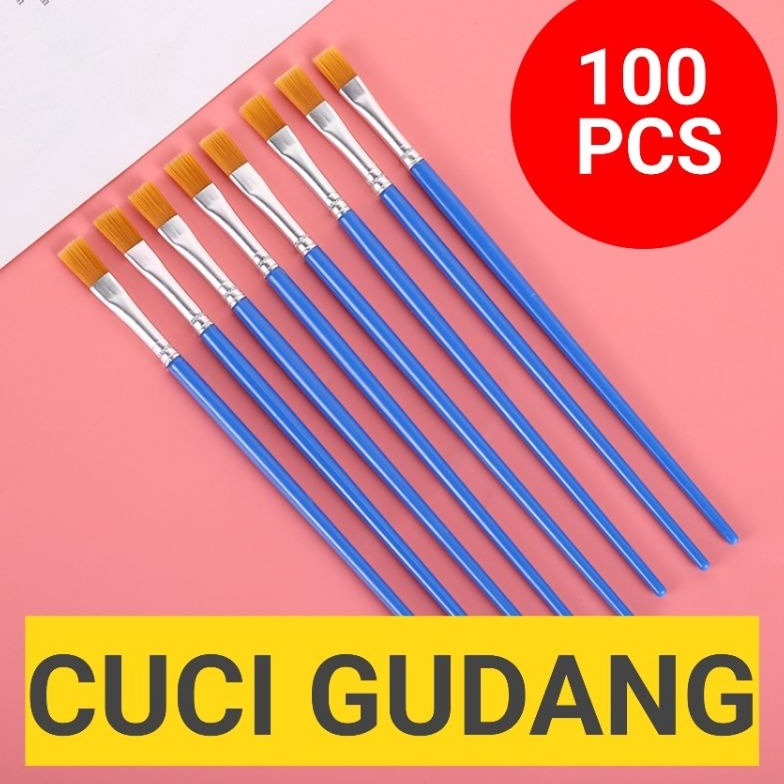 

1 PCS KUAS LUKIS FLAT KUAS NYLON DATAR PAINT BY NUMBER FLAT BRUSH KUAS ROUND NYLON KODE C4D5