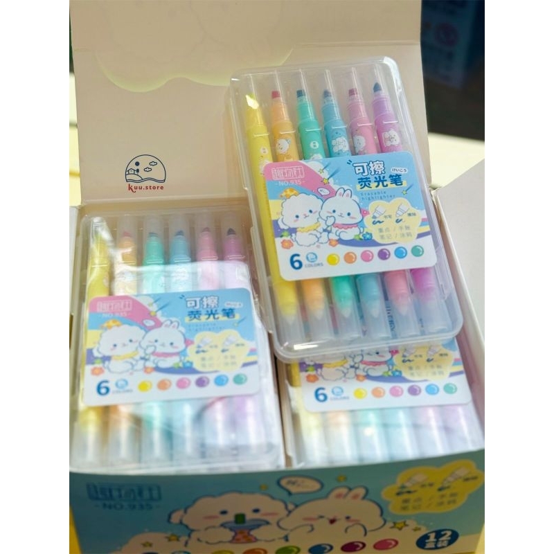 

HIGHLIGHTER SET BISA DIHAPUS 6 WARNA - STABILO SET ANAK ANAK
