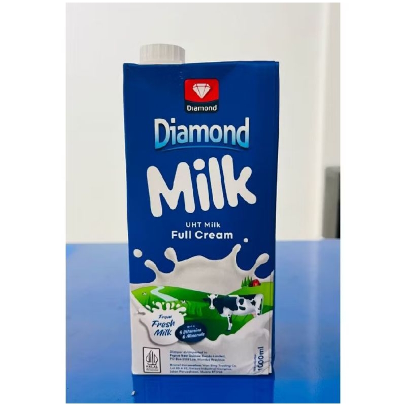 

susu cair UHT full cream DIAMOND (1liter)