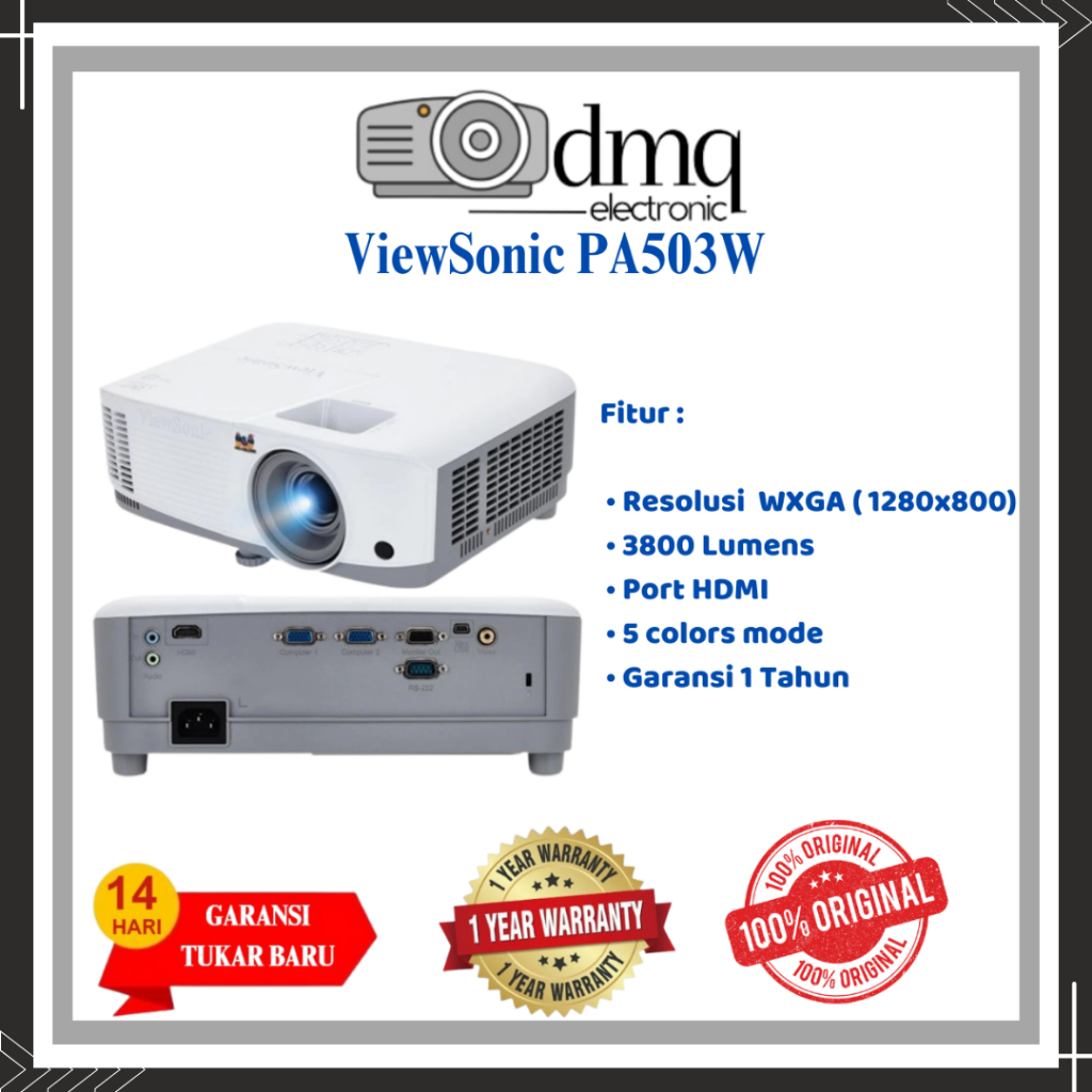 Viewsonic pa 503w / proyektor viewsonic pa503w WXGA