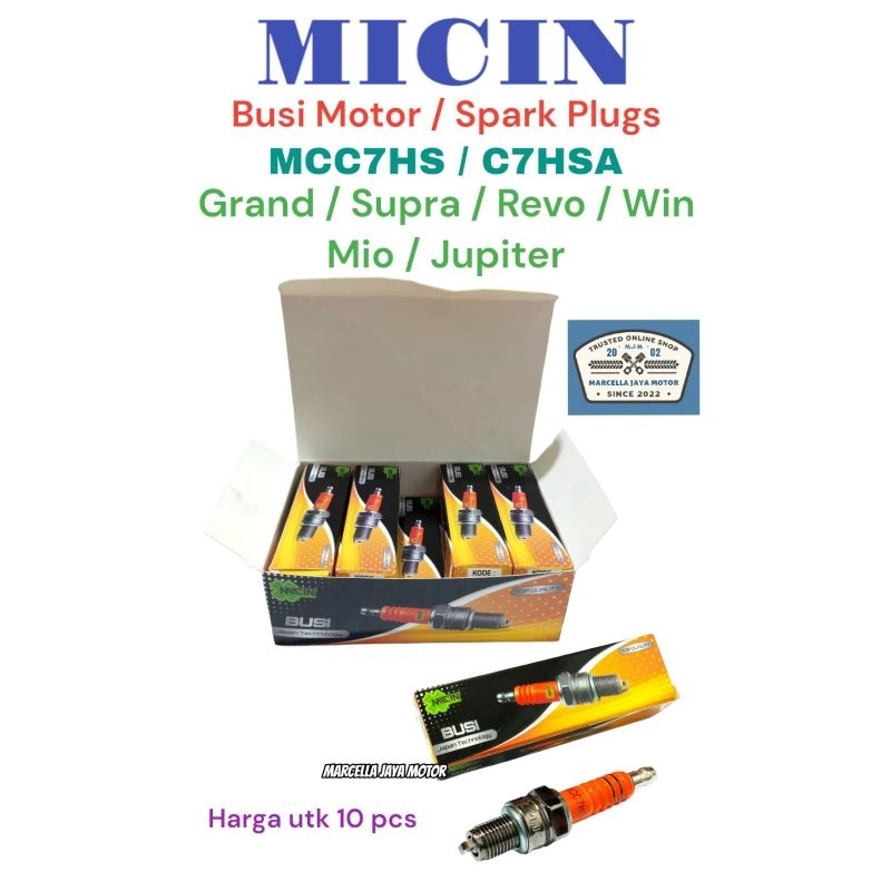 10 PCS MICIN BUSI MOTOR MCC7HS / C7HSA BUSI MOTOR GRAND / SUPRA / REVO / WIN / MIO / JUPITER BUSI MO