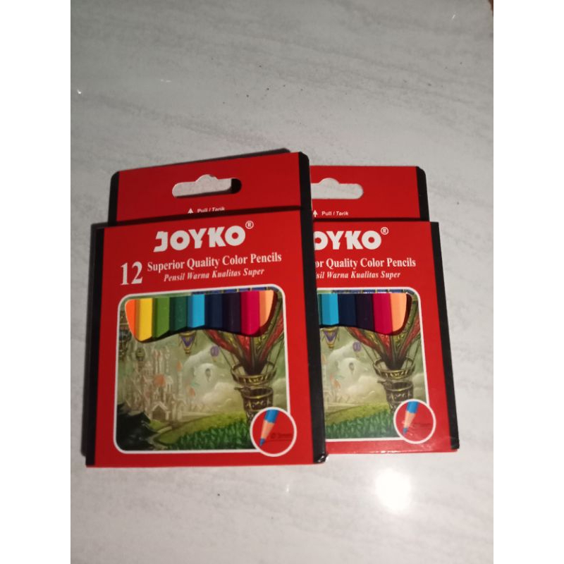 

Pensil Warna / Color Pensil JOYKO 12 Warna Pendek CP-102