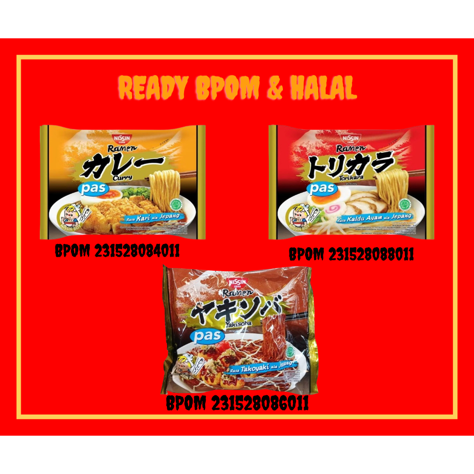

[READY BPOM] NISSIN PAS RAMEN KALDU AYAM KUAH/KARI GORENG/TAKOYAKI GORENG